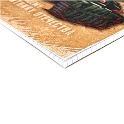 Блокнот А5, 40 л. на гребне в клетку «23 февраля. Крутому мужику»