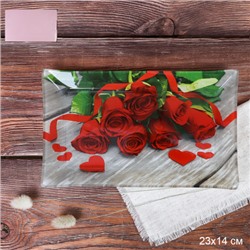 Блюдо прямоугольное 23x14 см / S322314 Y044 GREY / уп 6/72/ цветная коробка