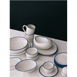 Кружка Magistro Blue Lagoon, 350 мл, фарфор, белая