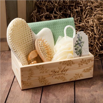 Набор подарочный «Этель» Spa day, 6 предметов: полотенце и аксессуары