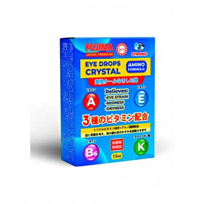 FUJIMA EYE DROPS CRYSTAL КАПЛИ ДЛЯ ГЛАЗ СИНИЕ (13мл)