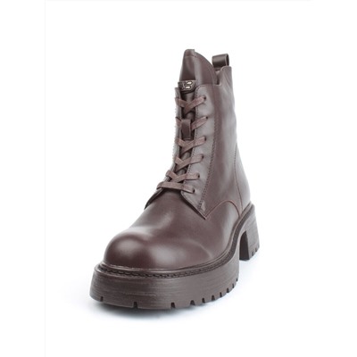 04-M3-1483 BROWN Ботинки зимние женские (натуральная кожа, натуральный мех)