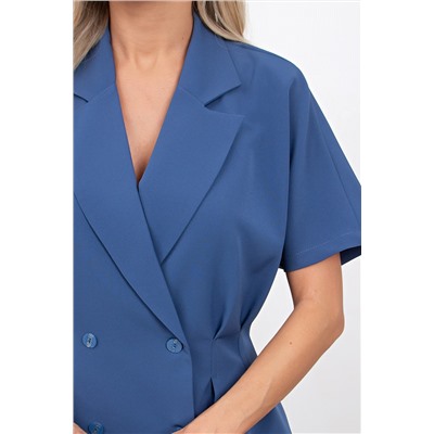 Жакет синий с короткими рукавами Абелия №6