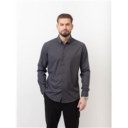 001J Мужская рубашка JenTa темно-серый