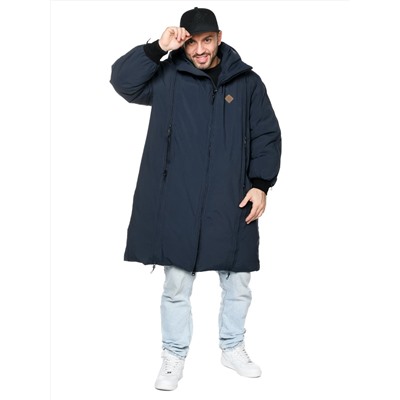 Пальто A-8816 Темно-синий