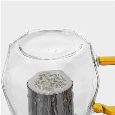 Заварочный чайник Magistro «Льдинка», 300 мл, металлическое сито, стекло