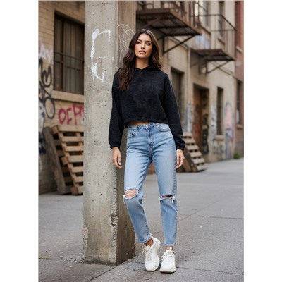 Худи женское укороченное арт. 1085