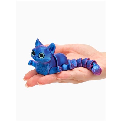 3Д - печатная игрушка «Котик», подвижная, цвет МИКС