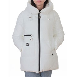 M-M07 WHITE Куртка зимняя женская (150 гр. холлофайбер)