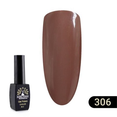 Гель лак Global Fashion BLACK ELITE 306, 8 мл