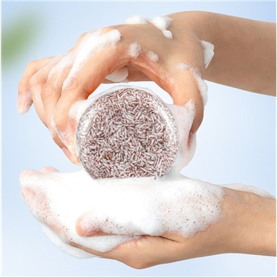 Твердый шампунь с Бамбуковым углем SADOER, 60 гр.