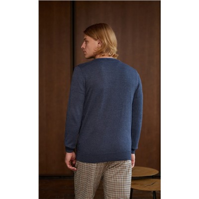 Пуловер P021-15-00 navy melange