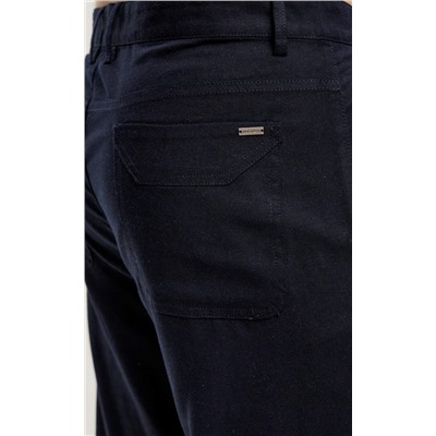 Брюки лен F511-0851 navy
