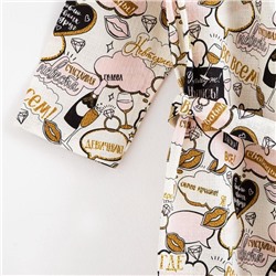 Халат женский «Этель. Девичник», размер 42-44, вафля 200 г/м², хлопок