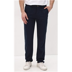 Брюки льняные мужские P111-0853 тёмно-синие