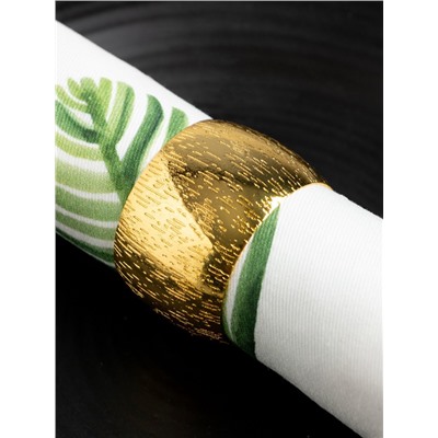 Набор салфеток сервировочных «Этель», 40×40 см - 4 шт., с декоративными кольцами, 100% хлопок, саржа 190 г/м²