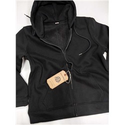 Толстовка футер 3х нитка внутри флис 888 черный