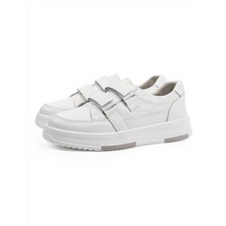 03-C138-9 WHITE Полуботинки спортивные женские (натуральная кожа)