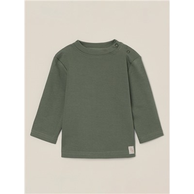 Футболка с длинным рукавом SL HOME, рост 74-80 см, оливковая