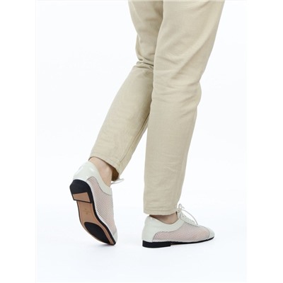 03-H17C-30NX LT. BEIGE Полуботинки женские (натуральная кожа)