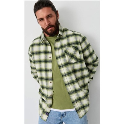 Рубашка F521-0460 white-green