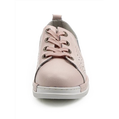 03-YB13-3 PINK Полуботинки летние женские (натуральная кожа)