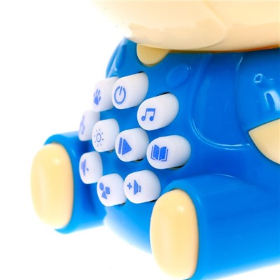 Музыкальная развивающая игрушка детская «Мишутка», свет, звук, с кнопками