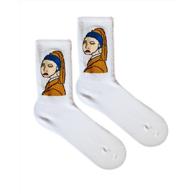 Носки р.35-40 "Абстракция" Pearl Earring