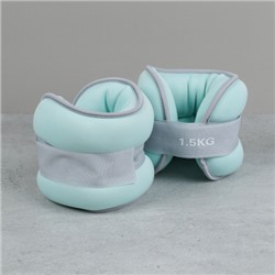 Утяжелители для рук и ног Woohooo FitLimbs II /  W1.5-1.5BB / набор 2 шт / 3 кг (1,5х1,5) / наполнитель песок / голубой/уп 5/