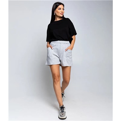 Шорты #КТ61011, серый меланж