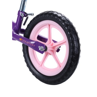 Беговел 12" COMIRON Flight Pro / CB1205 / уп 6 / Цвет: фиолетовый-розовый/ КРАТНО УПАКОВКЕ 6 ШТ.