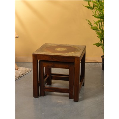 Табурет, 2 шт., 34.4×21×30 см, 35×30×32 см, дерево