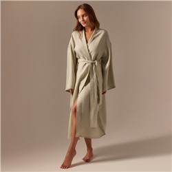 Халат домашний женский SL Linen Home, светло-зелёный