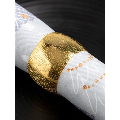 Набор салфеток сервировочных «Этель» Let it snow, 40×40 см - 4 шт., с декоративными кольцами, 100% хлопок, саржа 190 г/м²