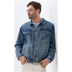 Куртка джинс F611-1283 m.blue