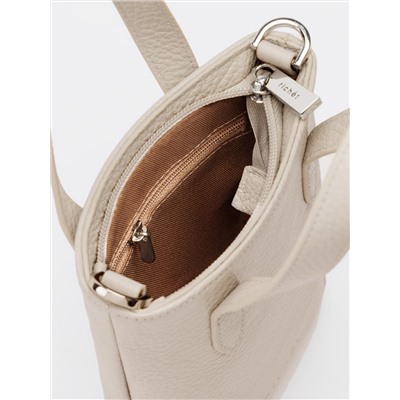Женская кожаная сумка Richet 3261LN 930 Бежевый