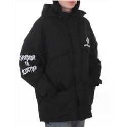 3104 BLACK Куртка демисезонная женская (100 гр. холлофайбер)