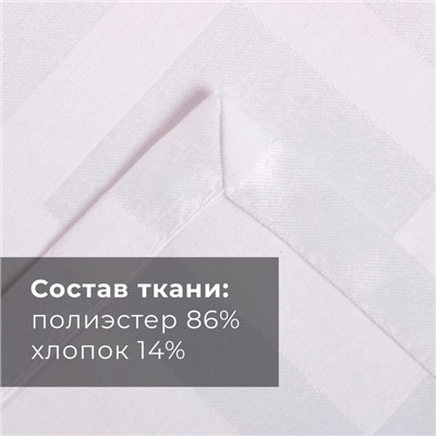 Скатерть Этель Geometry 150*110 +/-3см, цв.белый, пл. 192 г/м2, хл с ВГМО