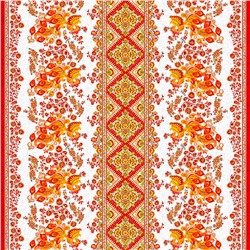 "Жар-птица" Скатерть 150х145см, длина стола до 110см, на 4 персоны, хлопок "Комфорт" 171г/м2, "Домашняя мода" (Россия)