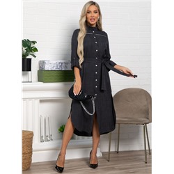 Платье-рубашка Долли (черное) П15482-10М