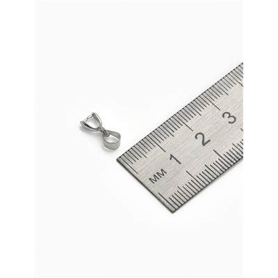 Держатель для кулона, 14×6 мм (набор 5 шт.), цвет серебро