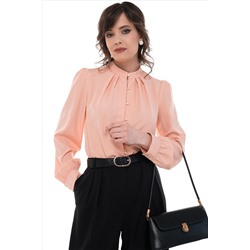 Блузка персикового цвета с длинным рукавом
