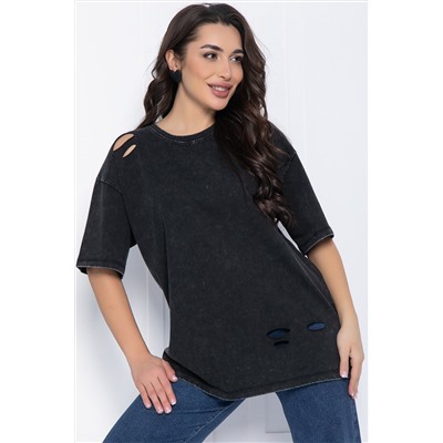 Футболка Микель (черная) Б12600-20