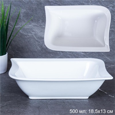 Салатник 500 мл 18x13x5 см / R-14 /уп 18/