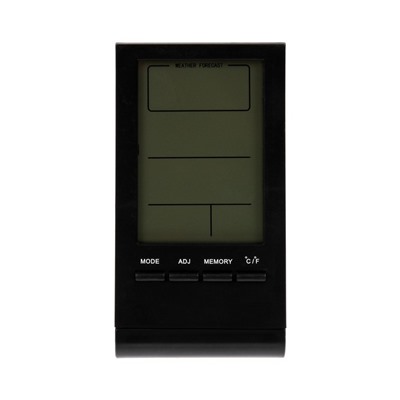 Метеостанция LTR-06, комнатная, гигрометр, будильник, 1×LR1140, чёрная