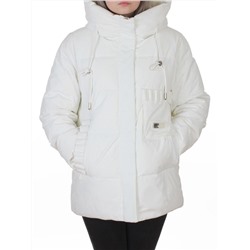 YR-6616 WHITE Куртка зимняя женская (150 гр. холлофайбер)