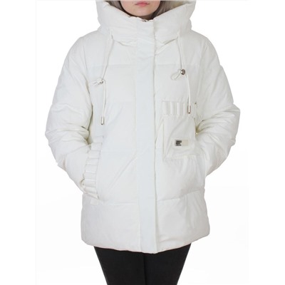 YR-6616 WHITE Куртка зимняя женская (150 гр. холлофайбер)