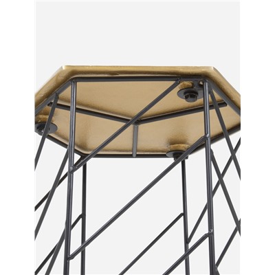 Столик журнальный «Линии», 35×35×43 см, алюминий, железо