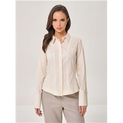 Блузка с длинными рукавами в цвете экрю