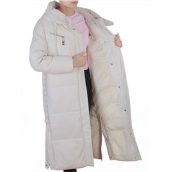 8310 LT. BEIGE Пальто зимнее женское (200 гр. холлофайбер)